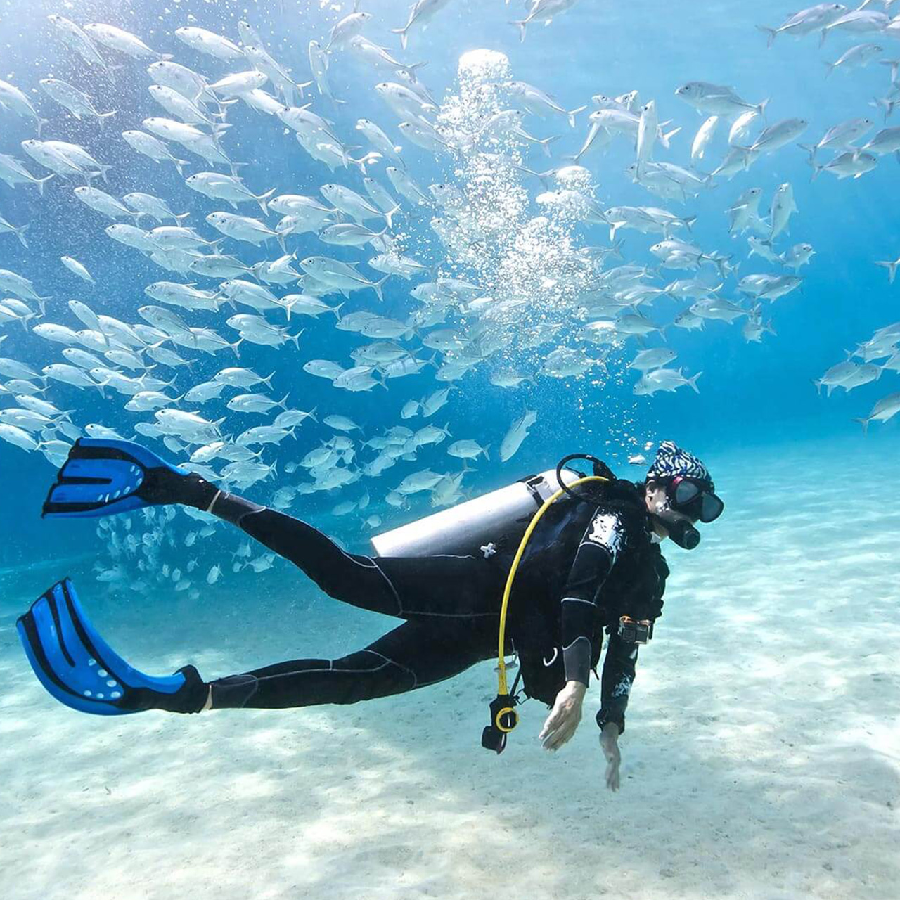 diving
